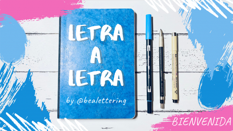 Accede a los vídeo de lettering paso a paso en Youtube con la serie Letra a Letra